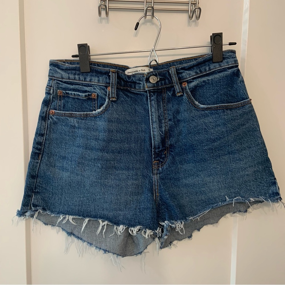 Abercrombie & Fitch Curve Love Jean Shorts